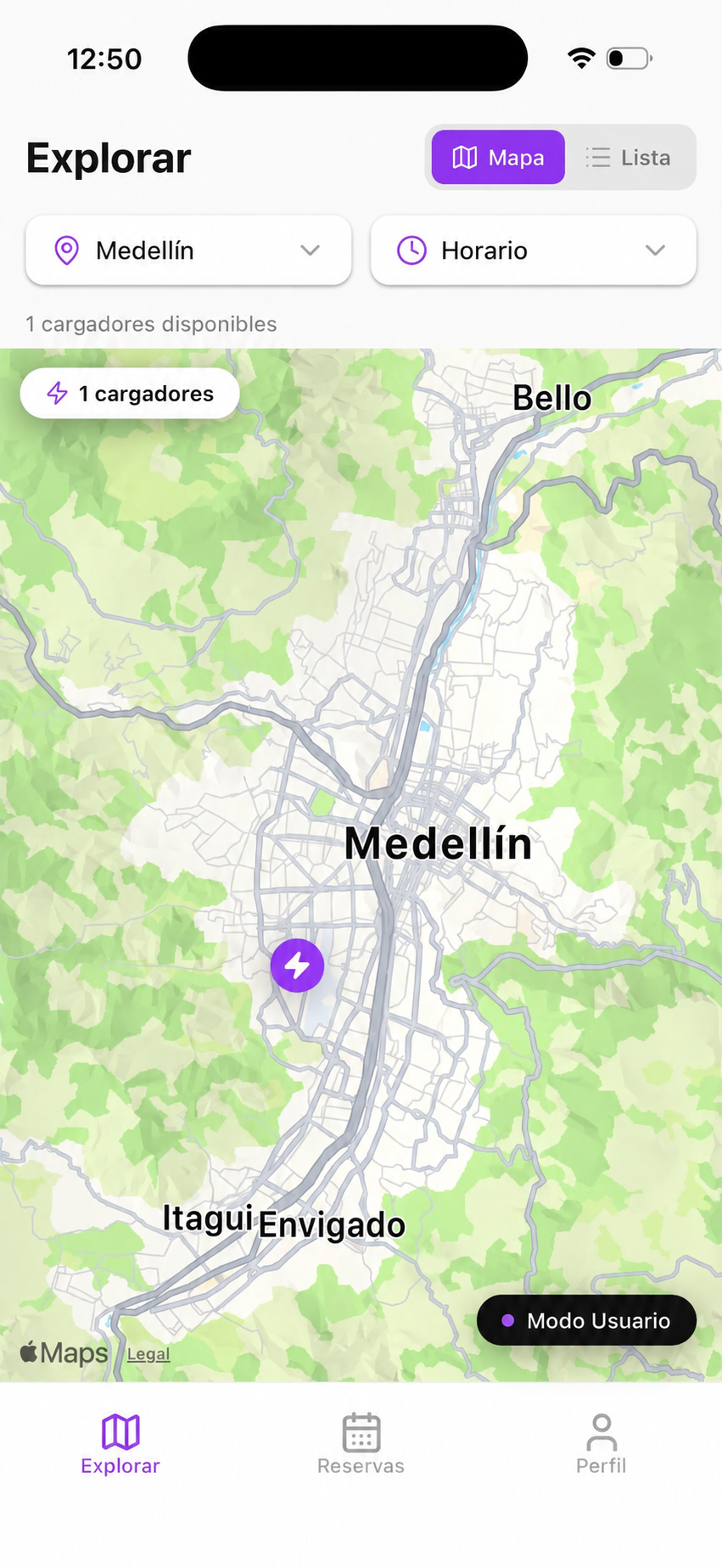 App Kilowa: mapa para explorar puntos de carga en Medellín